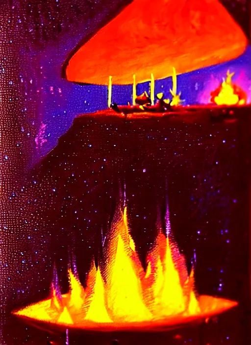 Image similar to camp fire by paul lehr