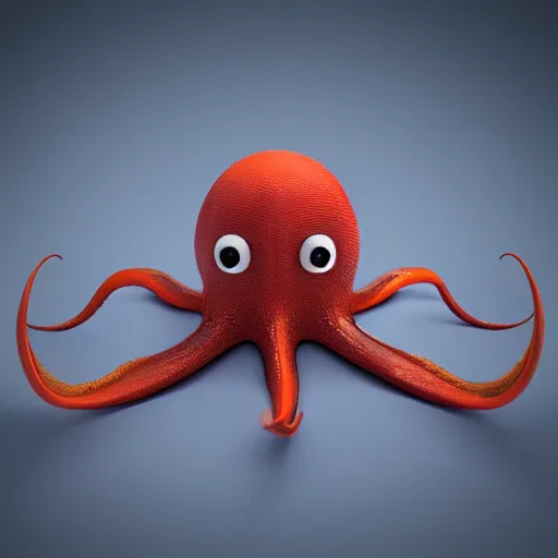 Image similar to smile octopus, octane render