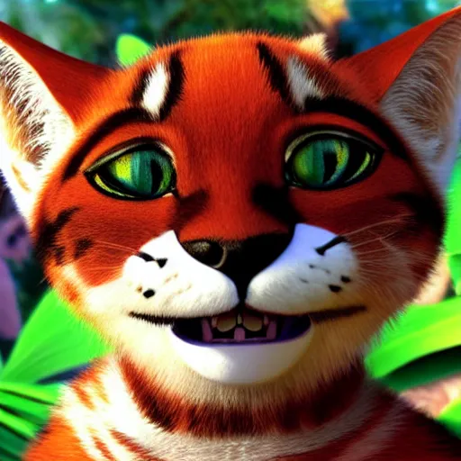 Prompt: cat in the style of madagascar movie