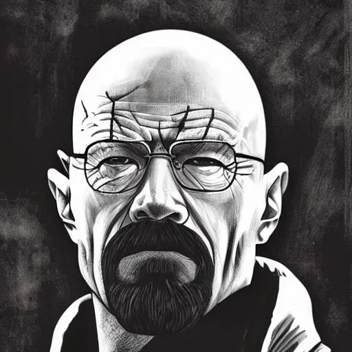 Image similar to walter white as venom