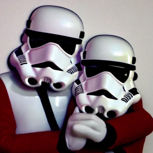 Image similar to statler and waldorf as storm troopers