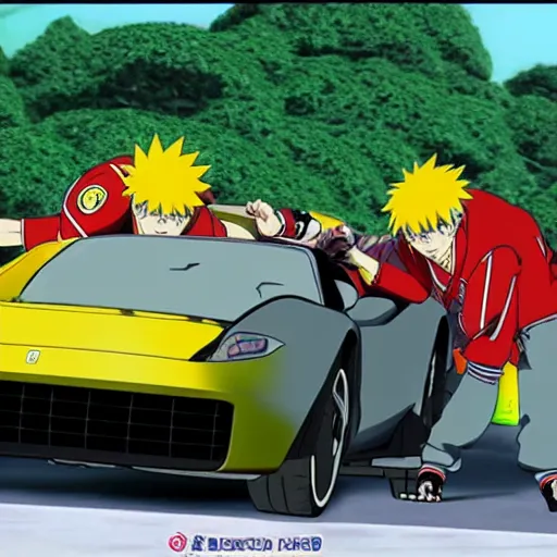 Image similar to ferrari in naruto shippuden