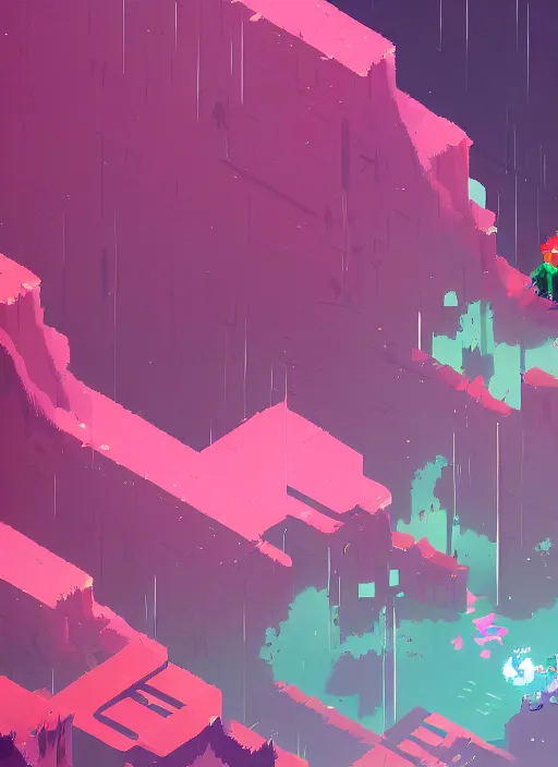 Prompt: hyper light drifter, wallpaper,