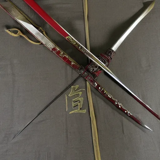 Prompt: chinese great sword and spear