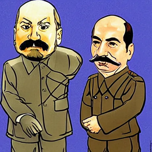 Image similar to lenin and stalin as muppets