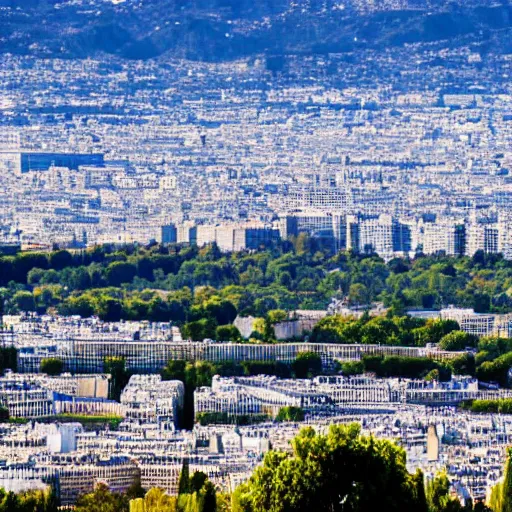 Image similar to view of Paris from the Mulholland drive road