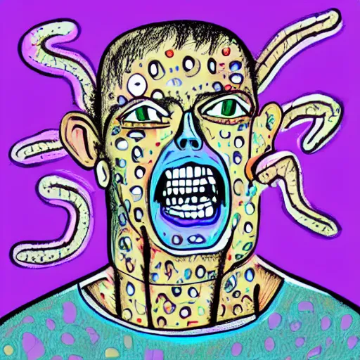 Image similar to visual representation of schizophrenia