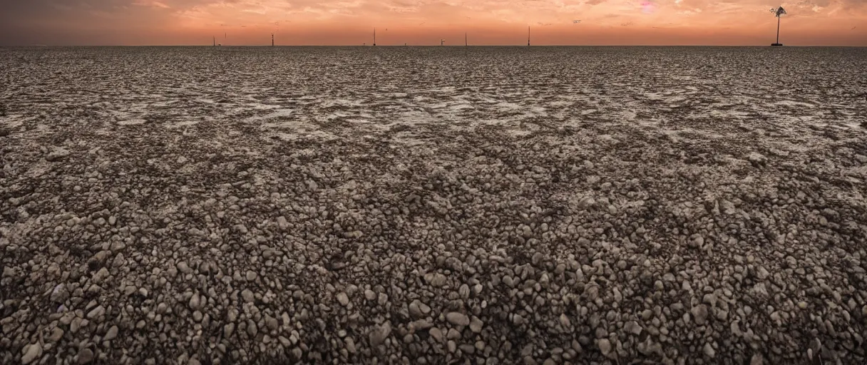 Image similar to Misano Adriatico, Escherichia Coli, landscape, photo, universe in the sky, cinematic lighting, 4k, wide angle, warm tones, Earth, wind, reflections