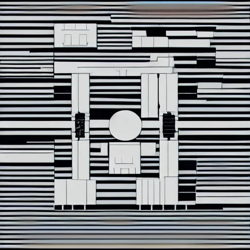 Image similar to star wars battlecruiser by sol lewitt, minimalism, award - winning