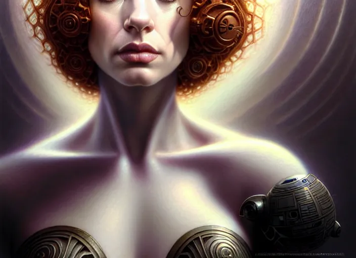 Image similar to symmetrical!!! upper body portrait shot of christina hendricks in star wars, intricate, elegant, highly detailed, centered, digital painting, artstation, concept art, smooth, sharp focus, illustration, artgerm, tomasz alen kopera, peter mohrbacher, donato giancola, joseph christian leyendecker, wlop, boris vallejo