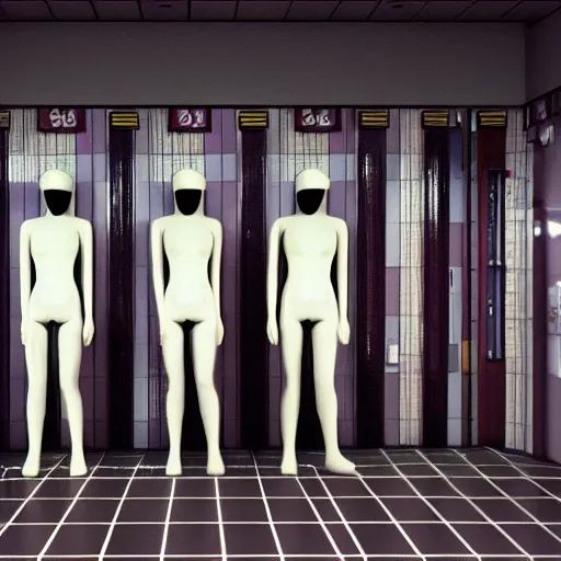 Prompt: cinestill 5 0 d photograph of the inside of an empty convenience store, liminal space, lonely, mannequins, 3 5 mm, raw, unedited, cinema 4 d, cinematic