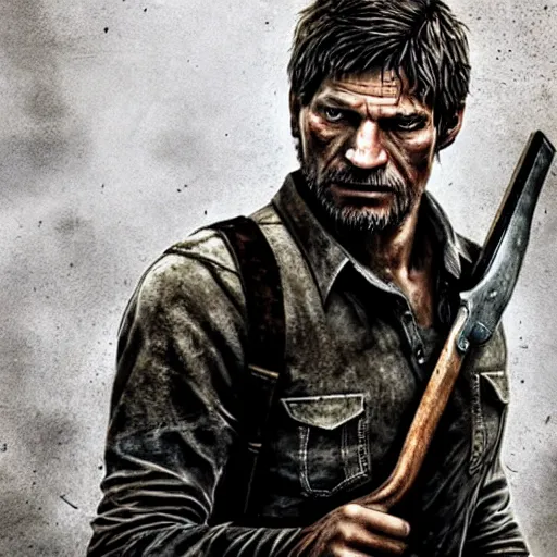 Image similar to Nikolaj Coster Waldau as Joel from The Last Of Us