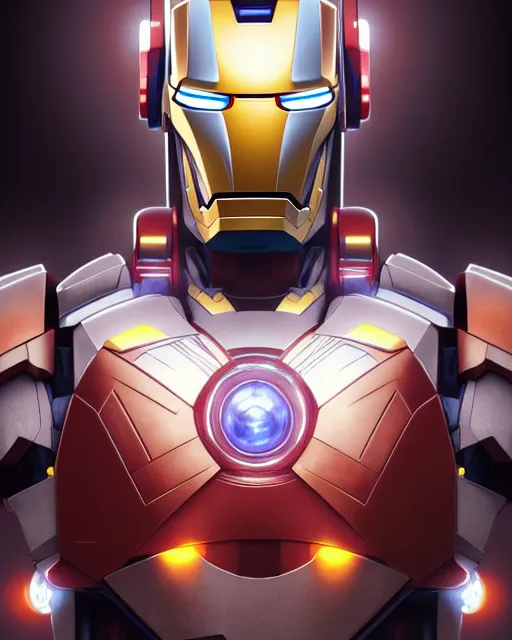 Prompt: symmetry!! portrait of a transformers robot acting as ironman, intricate, elegant, highly detailed, digital painting, artstation, concept art, smooth, sharp focus, illustration, art by artgerm and greg rutkowski and alphonse mucha, 8 k