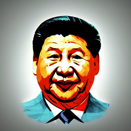 Prompt: cell shading high xi jinping