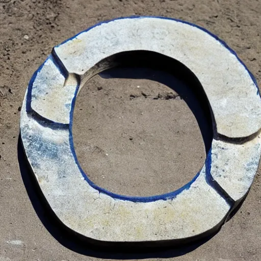 Image similar to letter s in the shape of a stone