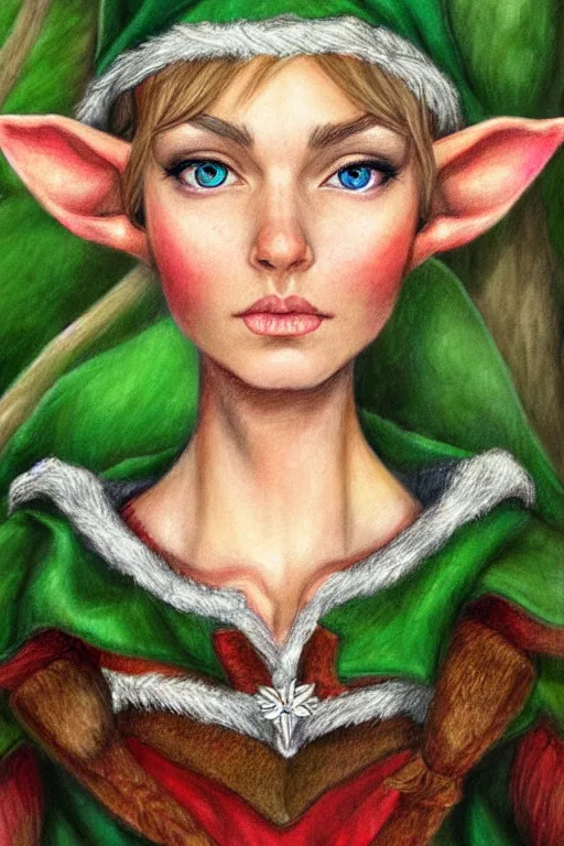 Prompt: beautiful elf portrait by bagshaw, tom
