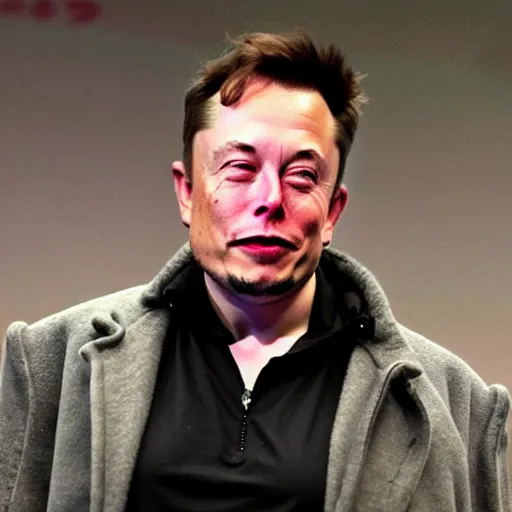 Prompt: homeless elon musk