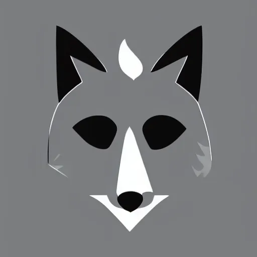 Prompt: a vector logo of a fox with candle as ears looking at a candle