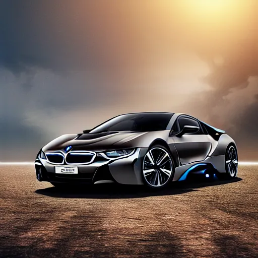 Image similar to bmw i 8 by elena vizerskaya and ivan aivazovsky, perfectly detailed, artstation, sharp focus, highly detailed, studio photography, impresion de giclee arte abstracto, award winning