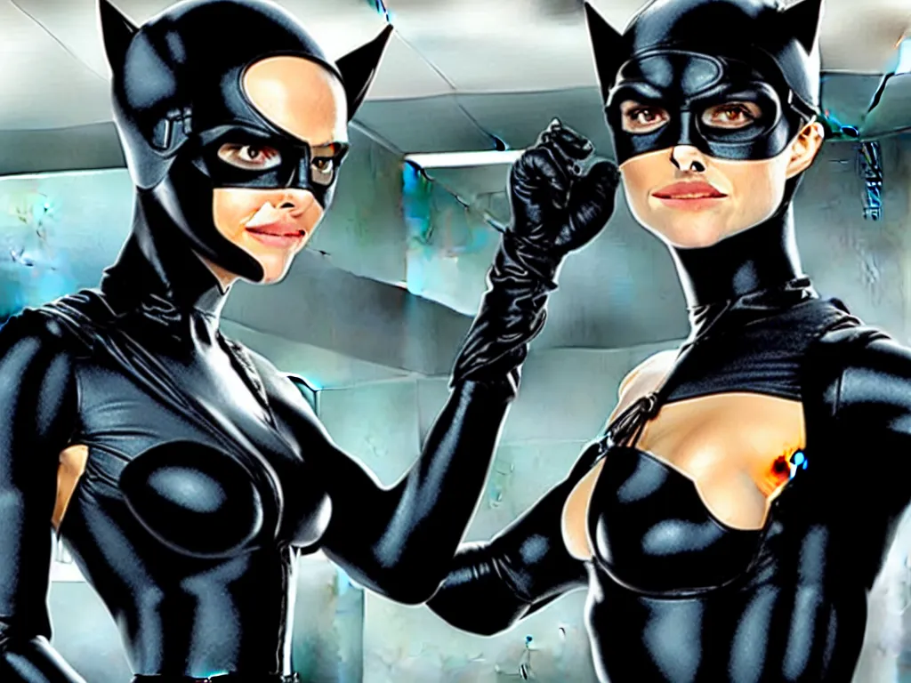 Image similar to natalie portman as catwoman, cdx