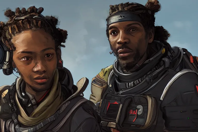 Image similar to portrait of an Apex Legends character By Emmanuel Lubezki