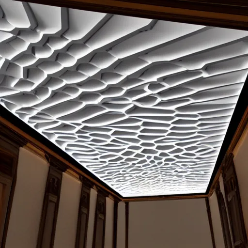 Image similar to a 3d printed ceiling