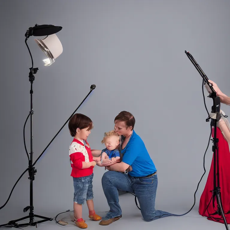 Prompt: fisher price cattle prod, product photo, studio lighting