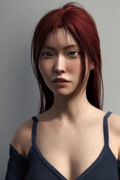 Prompt: photo of a woman, hyper realistic, 8k, trending on cgisociety, by Haruhiko Kawaguchi, unreal engine