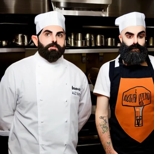 Prompt: ethan klein and keemstar on an episode of hell's kitchen