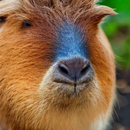 Prompt: a hybrid between a capybara and a llama