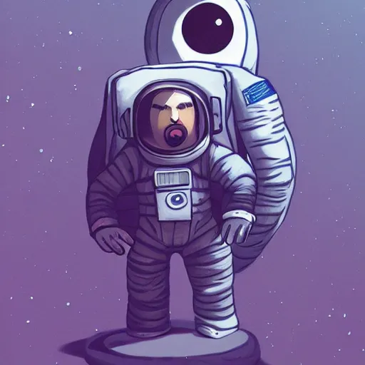 Image similar to astronaut 2d game character by Jjutang Ha
