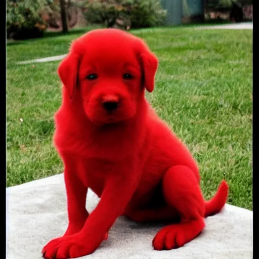 Image similar to adorable crimson puppy