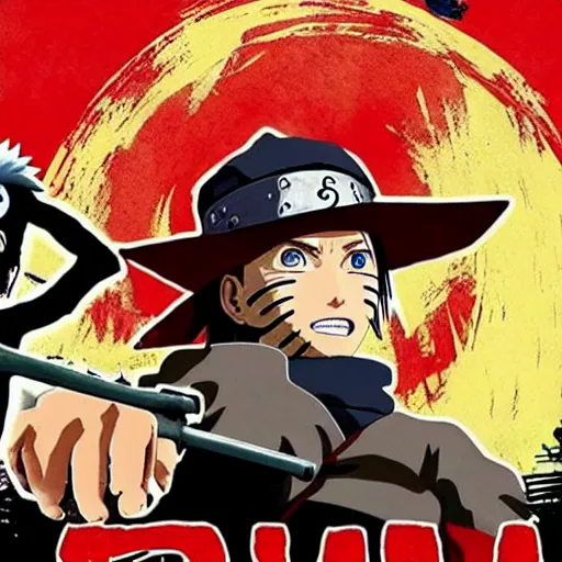 Prompt: naruto in Red Dead Redemption