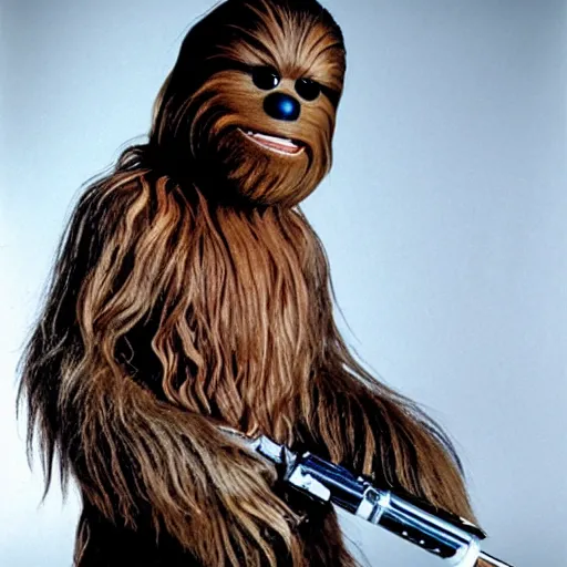 Image similar to Chewbacca as a muppet, film still