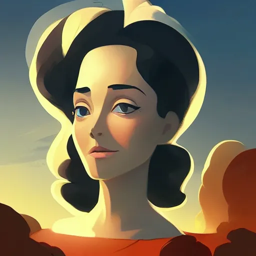 Image similar to face icon stylized minimalist gone with the wind 1 9 3 9, loftis, cory behance hd by jesper ejsing, by rhads, makoto shinkai and lois van baarle, ilya kuvshinov, rossdraws global illumination