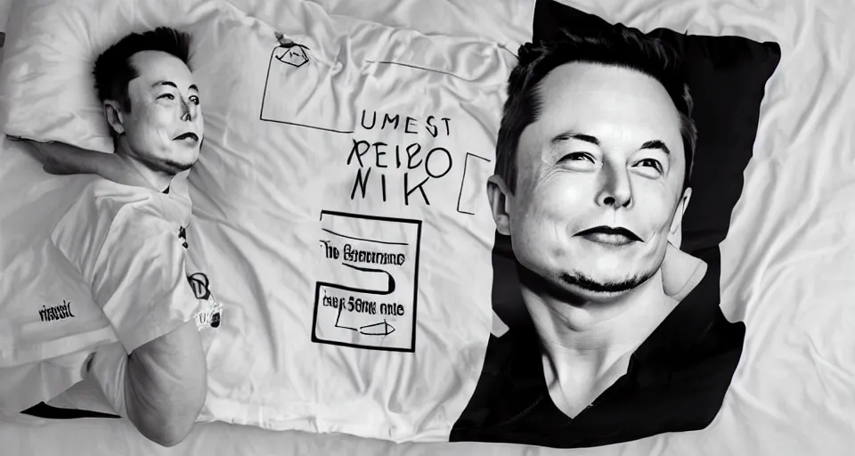 Image similar to elon musk dakimakura advertisement, best selling on etsy
