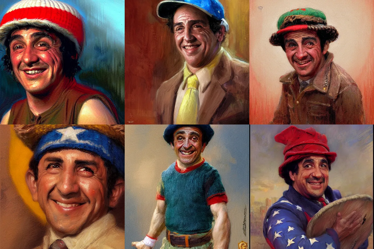 Prompt: portrait of el chavo as the united states of america president, artwork by gaston bussiere, craig mullins, trending on artstation, roberto gomez bolanos is the new united states of america president