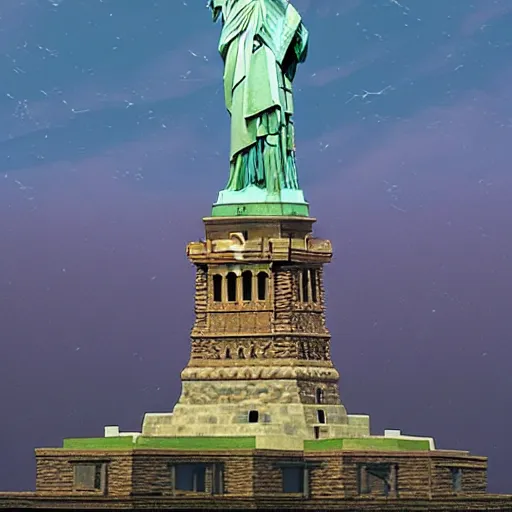 Image similar to the statue of liberty in a disney movie, au naturel, hyper detailed, digital art, trending in artstation, cinematic lighting, studio quality, smooth render, unreal engine 5 rendered, octane rendered, art style by klimt and nixeu and ian sprigger and wlop and krenz cushart.