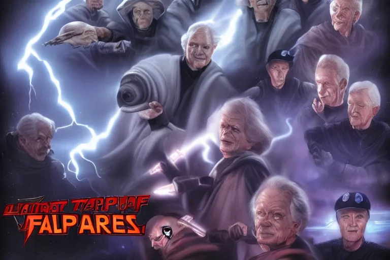 Image similar to palpatine force lightning