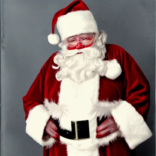 Image similar to vintage government santa autopsy photos