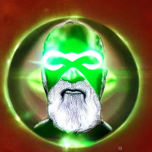 Prompt: gandalf green lantern, dslr photo