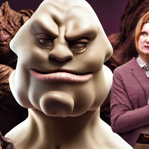 Prompt: uhd candid photo of clayface, with accurate face, uhd, studio lighting, correct face, photo by annie leibovitz