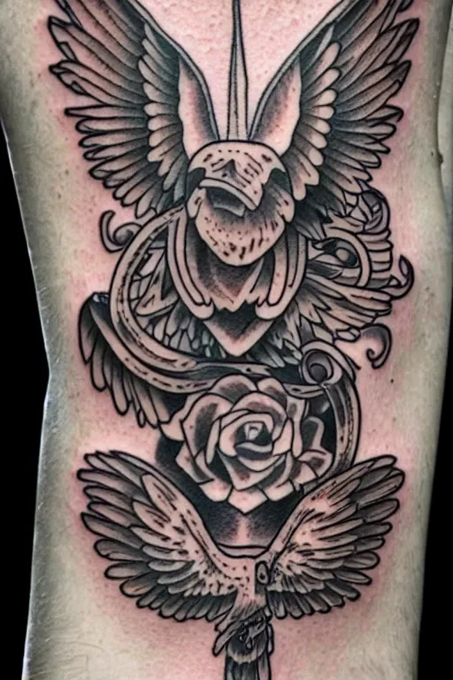 Image similar to american traditional tattoo