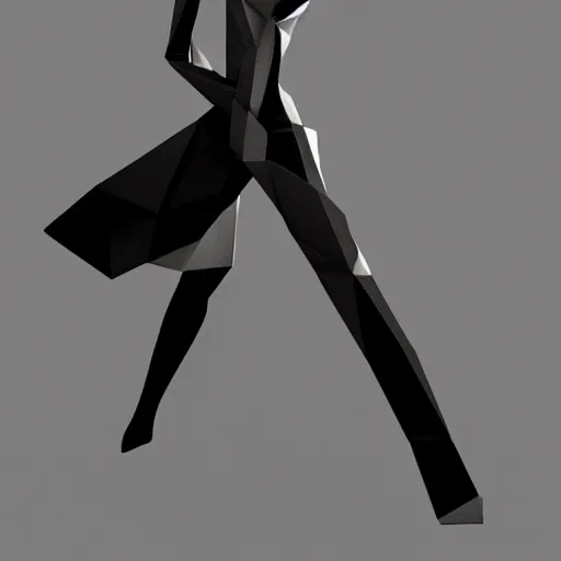 Image similar to a woman wearing issey miyake clothing, 3 dcg, low poly, perfect dark, deus ex, quake, portrait, fashion photography, by david bailey, mario testino, davide sorrenti