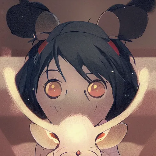 Image similar to a mouse that is a teacher, illustration concept art anime key visual trending pixiv fanbox by wlop and greg rutkowski and makoto shinkai and studio ghibli and kyoto animation symmetrical facial features