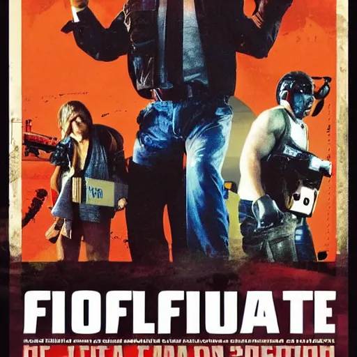 Prompt: poster of the action movie : forklift certified