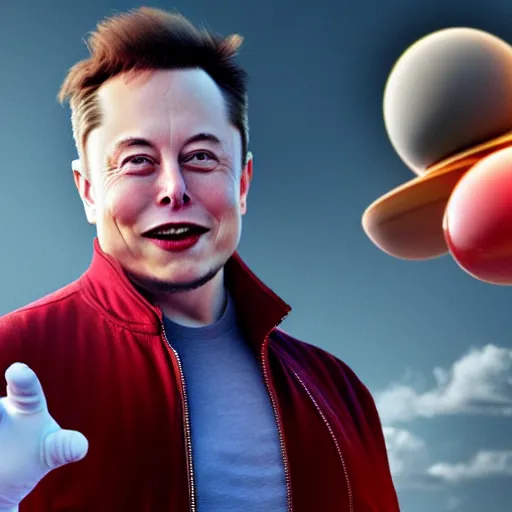 Image similar to elon musk as doctor eggman in sonic live action movie , 8k resolution, full HD, cinematic lighting, award winning, anatomically correct