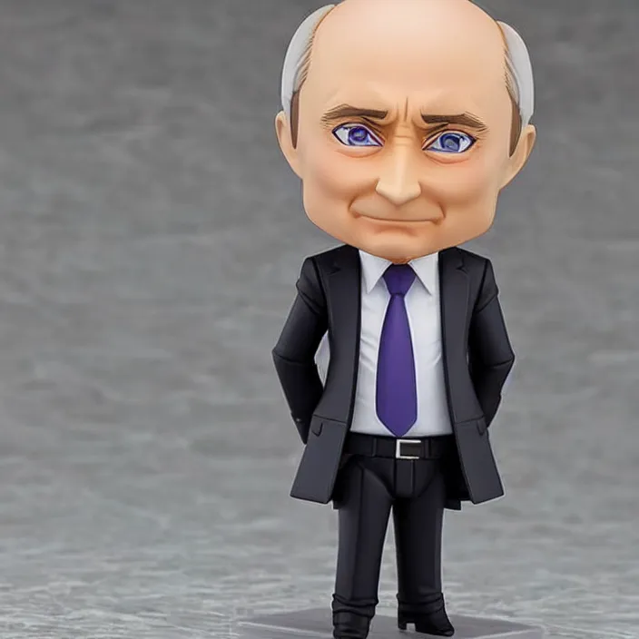 Image similar to Vladimir Putin, An anime Nendoroid of Vladimir Putin, figurine, detailed product photo