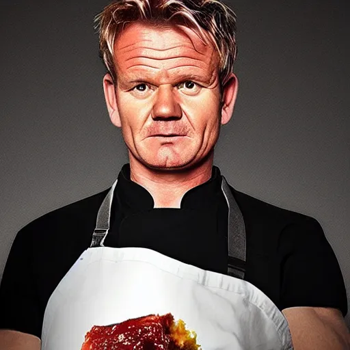 Image similar to Chef Gordon Ramsey as Walter White