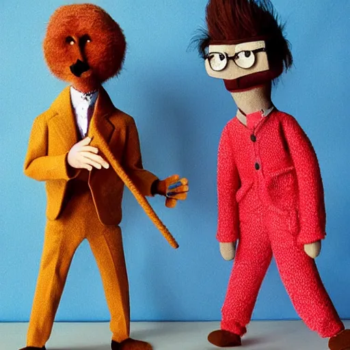 Image similar to wes anderson puppets